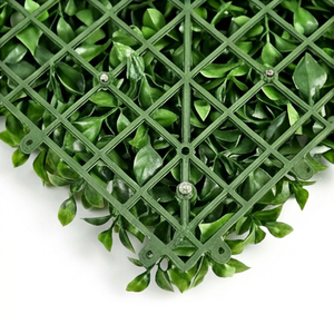Artificial Lush Green Boxwood Foliage Panel UV Resistant Vertical Garden <b>Wall</b> Tile for Indoor Outdoor Decoration - Product Image 4
