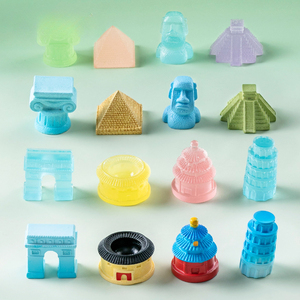 Luoghi di simulazione luminosi di interesse siti storici punto di riferimento edifici tavolo sabbia scena decorazione accessori in miniatura na - Product Image 2