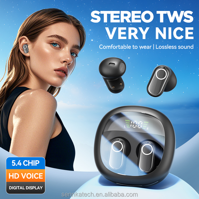 Cheapest Wireless Earphones & Headphones TWS Earbuds Hi-Fi Wireless 5.4 Chip Earbuds with Long Battery Life