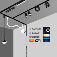 Spot LED Commercial Magnétique Intelligent Tuya : Système de Rail Magnétique Amovible pour Pendentifs et Spots Linéaires Encastrés ou en Saillie