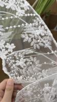 Grandes fleurs en papier papillon en dentelle faites à la main de luxe pour décoration de fenêtre de mariage, grandes décorations florales artificielles