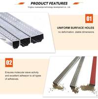 Barra Espaciadora de Aluminio de Doble Acristalamiento, Moderna y Duradera, Directo de Fábrica, para Ventanas y Puertas con Vidrio Aislante