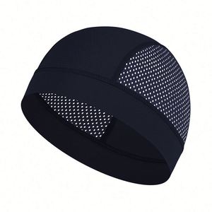 Gorra de malla ligera de secado rápido para correr, se adapta bajo el casco, para hombres y mujeres, gorros refrescantes para ciclismo - Product Image 1