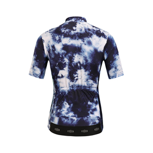 Maillot de cyclisme unisexe personnalisé avec logo/motif/tissu/couleur, imprimé tie-dye, séchage rapide, respirant, pour motocyclisme et course - Product Image 4