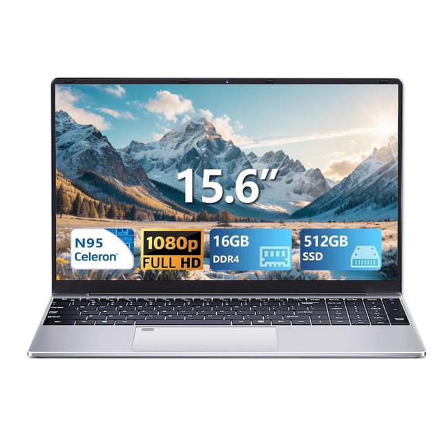 15.6 Inch Gaming Laptop N95 Processor 16GB RAM 512GB SSD FHD 1920 X 1080 Display Windows 11-Portable Business Office Laptops