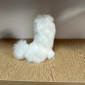 ขน<span class=keywords><strong>พุด</strong></span>เดิ้ลเทียมตกแต่งคริสต์มาส-ทำด้วยมือโมเดลสุนัขคงที่เครื่องประดับสำหรับฉากที่ระลึกของสัตว์เลี้ยงระดับพรีเมียมของขวัญบน<span class=keywords><strong>ต้น</strong></span>ไม้ชั้นวางในบ้าน - Product Image 3