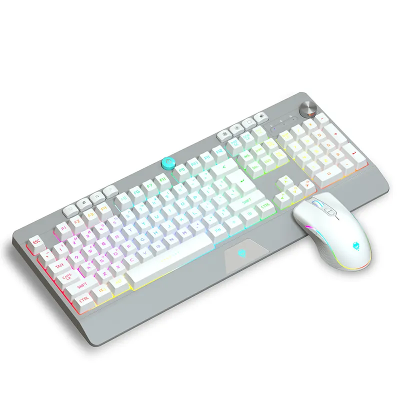 Motospeed-mini clavier de jeu filaire OEM V900, mécanique, couleurs rvb, plug and play, noir et blanc