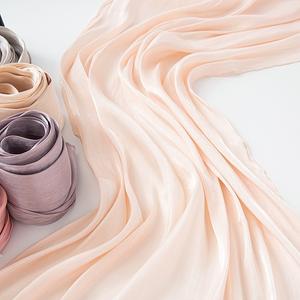 LRTOU 2025 New Women's Thin Solid Color Head Scarf Breathable Sun Protection <span class=keywords><strong>Stole</strong></span> - Product Image 5