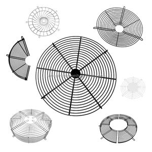 Accessori per ventilatori con rete di protezione del ventilatore personalizzati realizzati in acciaio inossidabile 20 30 60 80cm coperchio di protezione del ventilatore assiale - Product Image 4