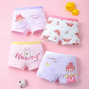 Little Girls #39 Cotton Underwear Kids Breathable Panty Briefs Adorable Multi-color Underwear Panties Pants Provided Print