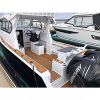 Nouveau bateau de pêche en aluminium soudé de 7,5 m (25 pieds) avec moteur hors-bord, haute vitesse, pour la navigation en mer et en rivière, bateau de luxe avec cabine sportive, à vendre