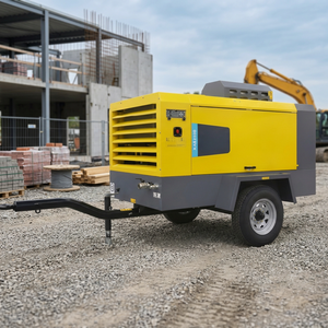 <b>Towable</b> Diesel Air Compressor Direct Factory 385-1350 CFM Portable Compressor for Mining and Infrastructure - Product Image 1