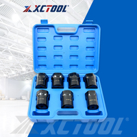 XC9014 nouveau 7 pièces écrou d'essieu de roue manchon roulement de roue écrou de blocage jeu de douilles outils de réparation automobile jeu de douilles XCTOOLS