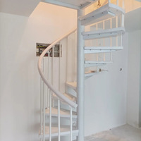 Escaliers en spirale métalliques sur mesure pour villa et loft |   Hauteur de 3 à 5 m |   Certifié CE