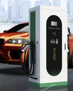 Súng Kép Thông Minh Có Thể Sạc Lại 60kw Cột Loại 2 DC Cấp 3 Nhanh Chóng EV Xe Điện DC Sạc Trạm