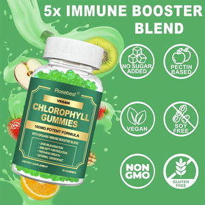 Suplementos de Goma de Clorofila Natural com Marca Própria OEM e Mistura Orgânica de Reforço Imunológico para Desintoxicação Corporal e Desodorante Bucal - Product Image 5