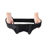 Attelle de soutien inguinal avec coussinets de compression amovibles gauche ou droite pour le scrotum