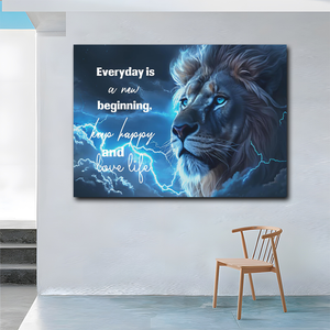 Ritratto della fauna selvatica tela da parete arte re leone pittura decorazione della parete felina tela arte per soggiorno camera da letto decorazione cornice - Product Image 6