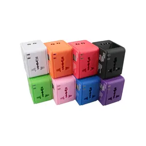 Portátil Universal Multi Conversão Soquete Plug tudo em um Travel Adapter com USB 5V 2.1A