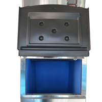 180kg/24H Machine à glace commerciale entièrement automatique Machine à glace fendue en acier inoxydable 1600W