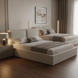 <span class=keywords><strong>Letto</strong></span> con Struttura Compressa Sottovuoto, Piattaforma Imbottita in Schiuma con Rivestimento in Tessuto <span class=keywords><strong>per</strong></span> Camera da <span class=keywords><strong>Letto</strong></span> e Hotel - Product Image 2