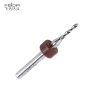 Feida – Lot de 10 mini-mèches de perçage CNC personnalisées pour micro-PCB, en carbure de tungstène, 0,1-3,0 mm, longueur 38 mm, garantie 3 ans