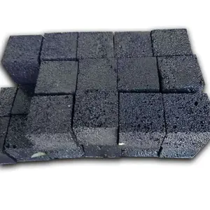 Telhas de pedra de lava vulcânica natural profissional e pedra de basalto para venda