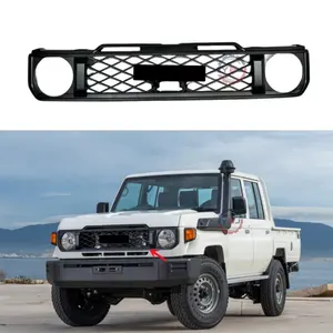 YBJ pemanggang Bumper depan Aksesori Mobil untuk Toyota Land Cruiser 79 LC75 LC79 FJ78 FJ79 PICK UP 2024 pemanggang mobil hitam gaya OEM