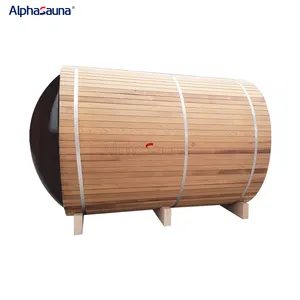 prefabricated Portable Cedar Panoramic Dry Steam Sauna Affordable Price