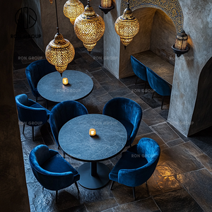 <span class=keywords><strong>Banc</strong></span> de salon luxueux en velours <span class=keywords><strong>bleu</strong></span> royal, mousse haute densité durable, <span class=keywords><strong>banc</strong></span> incurvé, café, salon de thé, hôtel commercial, restaurant - Product Image 5