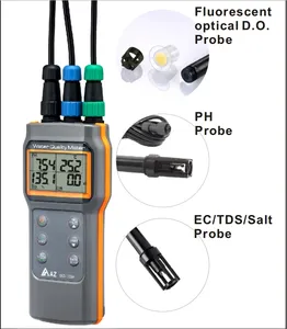 เครื่องวัดคุณภาพน้ำหลายพารามิเตอร์ AZ86032 อุปกรณ์กันน้ำพร้อม ODO pH COND เกลือ/TDS อุณหภูมิ รองรับการอ่านข้อมูลแบบกำหนดเอง ODM - Product Image 2