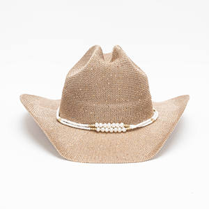 Sombrero Vaquero Occidental Bohemio con Lentejuelas 2026, Nuevo Sombrero Fedora de <span class=keywords><strong>Jazz</strong></span> para Hombre y Mujer, para Vacaciones en la Playa, Gorra de Protección Solar Informal y a la Moda - Product Image 2