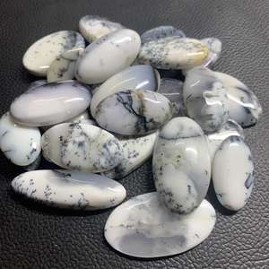 โอปอลเดนไดรติก พลอยธรรมชาติ คุณภาพสูง พลอยเม็ดเดี่ยว ขนาดและรูปทรงคละแบบ ราคาขายส่ง - Product Image 2