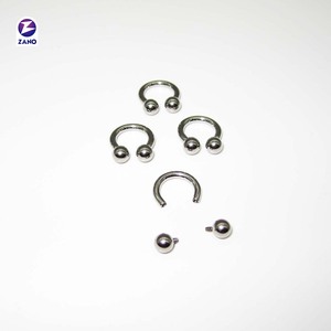 Labret de fiançailles pour enfants en titane ASTM F136 G23 plaqué or, haute brillance, filetage interne, bijou corporel à boule, pour mariage - Product Image 3
