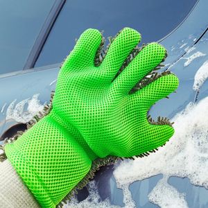 Guantes de Limpieza de Felpa de Cinco Dedos, Material de Chenilla para Herramientas de Lavado de Autos - Product Image 4