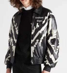 Custom crop track woven botton fleece leather corduroy Design plus size sports Street-wear Multiple pockets top men's jackets