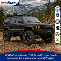 Jantes de camion tout-terrain forgées monobloc de haute qualité personnalisées de 15, 16 et 17 pouces, noir brillant, 5x114.3, pour Jeep Cherokee XJ TJ