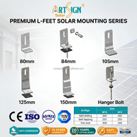 Support de montage solaire en aluminium en forme de L, support de panneau solaire étanche en forme de L pour l'installation photovoltaïque sur toiture métallique |   Art Sign