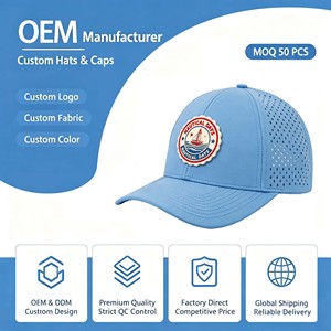 Gorras de Hip Hop Personalizadas con Marca a Precio de Fábrica, Gorra de Golf Resistente al Agua, Gorra de Béisbol Unisex Ajustable con Ventilación Láser - Product Image 1