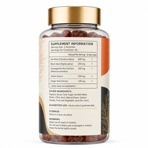 Gummies Énergie et Soutien Immunitaire à la Mousse de Mer de l'Himalaya, Marque Privée OEM, Certifiées GMP pour la Santé Adulte - Product Image 6