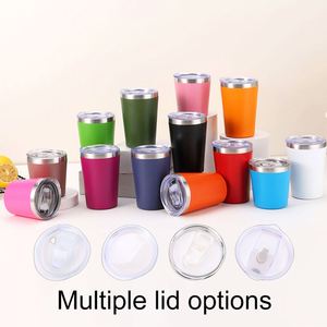 Custom logo 8oz 12oz <b>Coffee</b> Cup Insulated Tumbler Wholesale Bulk Stainless Steel Vacuum Milk Cup for Kids Tumbler with Lid - Product Image 4