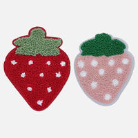 Patchs personnalisés pour vêtements, mode, dessins animés cousus à la main, patchs thermocollants, fruits, aliments, brodés, vente en gros