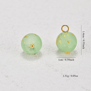 Cuentas de imitación de jade, botones decorativos redondos de cristal para accesorios de ropa Hanfu, primavera 2024, origen Yiwu - Product Image 2