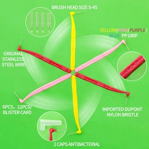2024 nueva fábrica top ventas <span class=keywords><strong>2022</strong></span> nueva gran oferta suave biodegradable PE mango colorido desechable <span class=keywords><strong>limpieza</strong></span> <span class=keywords><strong>dental</strong></span> cepillo interdental OEM/ODM proveedor de bajo <span class=keywords><strong>precio</strong></span> - Product Image 6