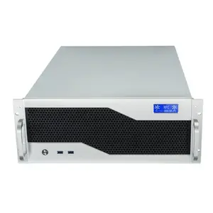 4U 19inch dual power supply Server Cases with LCD for EATX MB 240 360 water cooler AI server