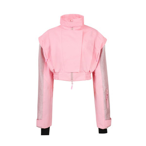 2025 Winter Women's Cute <strong>Ski</strong> Suit Waterproof Snowboard <strong>Jacket</strong> with Windproof Bibs Warm <strong>Pink</strong> Printed Snowsuit - Product Image 5