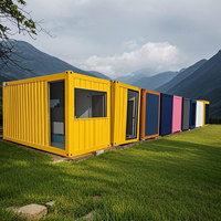Bâtiment de bureau en conteneurs sur mesure Boda Factory, villa préfabriquée, centre commercial en conteneurs, design moderne, structure en acier galvanisé