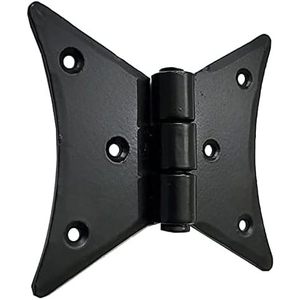 Coshik Exports - Bisagras de mariposa vintage para gabinetes, color negro mate, forjadas a mano, duraderas, para uso en cocina y exteriores - Product Image 3