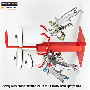 Supporto per Pistola a Spruzzo a Gravità in Metallo, Durevole e Salvaspazio, Adatto per Pistole Mini e Regolari, per Cabine di Verniciatura <span class=keywords><strong>Auto</strong></span> - Product Image 4