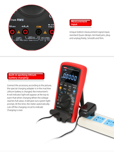 UNI-T UT171C มัลติมิเตอร์แบบพกพา ระบบอนาล็อกและดิจิตอล ระดับอุตสาหกรรม วัดค่า True RMS AC+DC - Product Image 6
